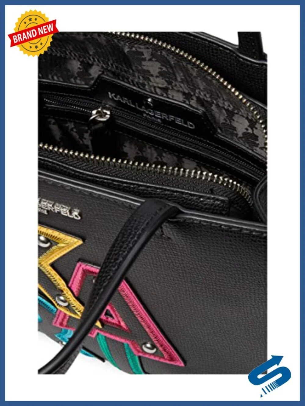 Structured Satchel With Adjustable Strap, Polyester Lining, Top Handle